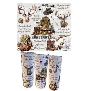 Hunting Life Tumbler with Wildlife Design